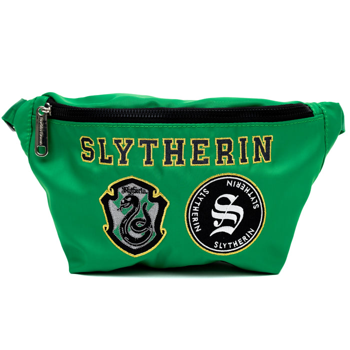 Fanny Pack - Harry Potter SLYTHERIN Patches Embroidered Green Fanny Packs The Wizarding World of Harry Potter   