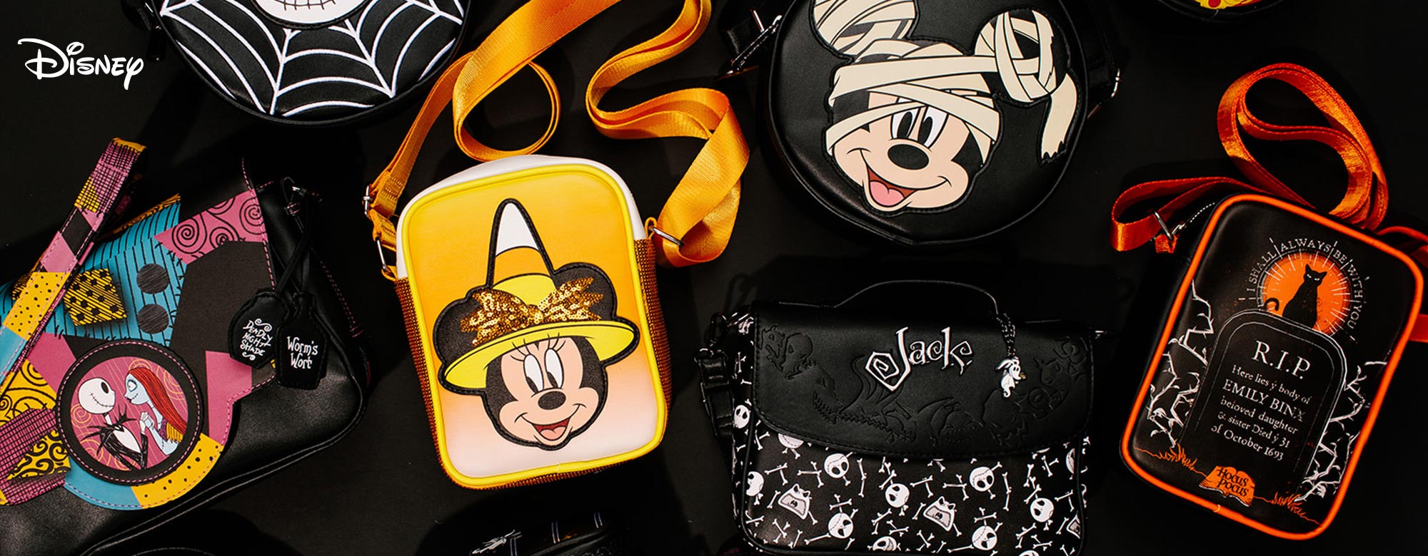 Halloween Bag Banner Featuring Disney Crossbody Bags