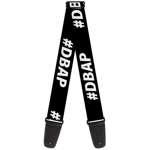 Guitar Strap - #DBAP Hash Tag Text Black/White Guitar Straps Buckle-Down   