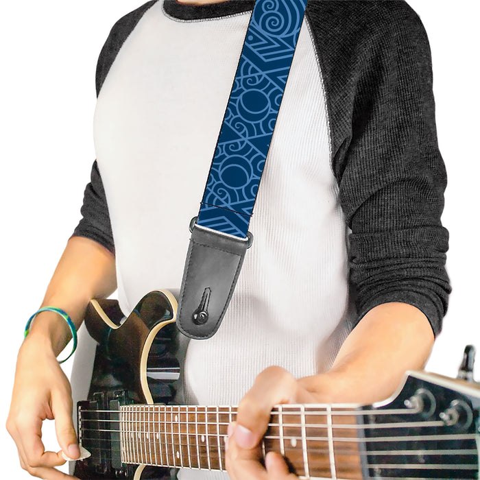 Guitar Strap - Avatar Last Airbender Water Element Symbol Blues Guitar Straps Nickelodeon   