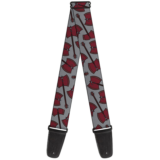Guitar Strap - Adventure Time Marceline's Axe Bass Scattered Gray Guitar Straps Cartoon Network   