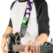 Guitar Strap - Invader Zim GIR Poses and Sketch Purple Guitar Straps Nickelodeon   