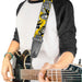 Guitar Strap - Teenage Mutant Ninja Turtles Shredder Pose and Icons Grays/Yellow Guitar Straps Nickelodeon   