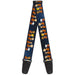 Guitar Strap - Peanuts Gang Astronauts Space Walk Group Pose Blues Guitar Straps Peanuts Worldwide LLC   