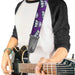 Guitar Strap - Transformers Decepticons Icon Scattered Grids Purples Guitar Straps Hasbro   