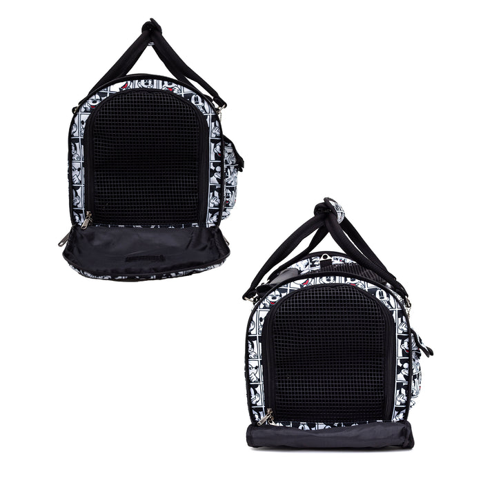 Pet Carrier - Mickey Mouse Expression Blocks White/Black/Red Pet Carriers Disney   