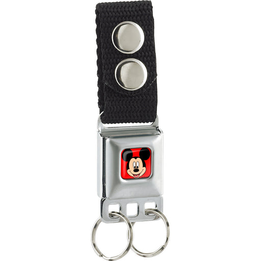 Keychain - Mickey Mouse Face Full Color Red Keychains Disney   