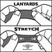 Lanyard - 1.0" - Teenage Mutant Ninja Turtles Sticker Slaps Collage White/Multi Color Lanyards Nickelodeon   