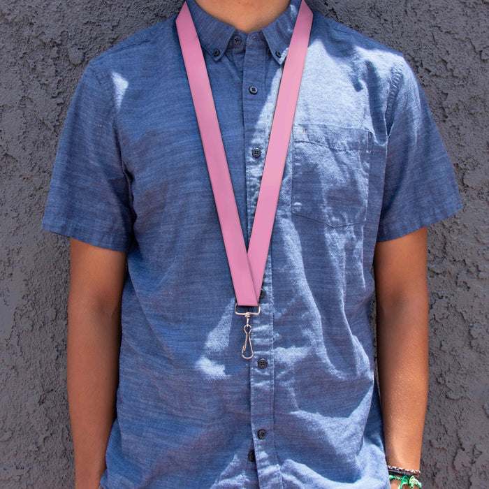 Lanyard - 1.0" - Baby Pink Lanyards Buckle-Down   