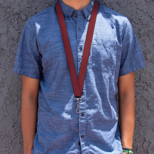 Lanyard - 1.0" - Burgundy Lanyards Buckle-Down   