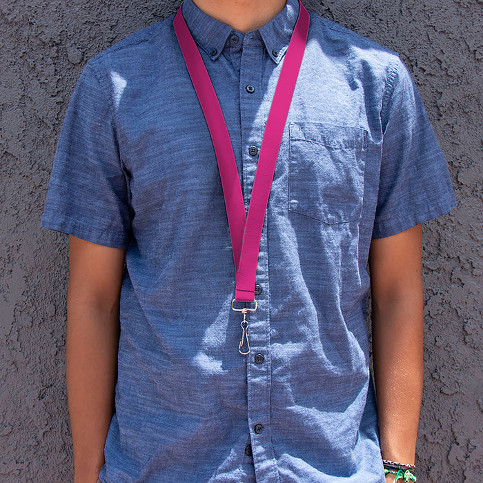 Lanyard - 1.0" - Fuchsia Lanyards Buckle-Down   