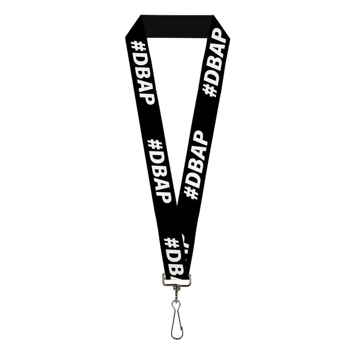 Lanyard - 1.0" - #DBAP Hash Tag Text Black/White Lanyards Buckle-Down   