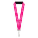 Lanyard - 1.0" - SLAY QUEEN Bubble Text Pink/White Lanyards Buckle-Down   