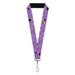 Lanyard - 1.0" - Adventure Time Lumpy Space Princess Expressions Stacked Lavender Lanyards Cartoon Network   