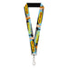 Lanyard - 1.0" - BEAVIS AND BUTT-HEAD THE ALMIGHTY BUNGHOLE Pose and Title Logo Black/Blue Lanyards MTV   