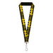 Lanyard - 1.0" - Batman Shield CLOSE-UP Sketch Black/Yellow Lanyards DC Comics   