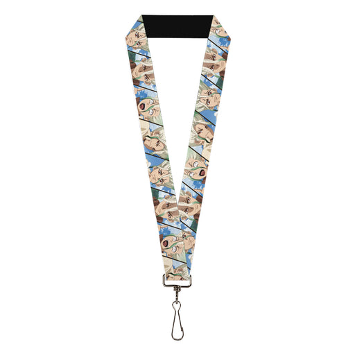 Lanyard - 1.0" - Dr. Stone Senku Ishigami Expression Blocks Blues Lanyards Crunchyroll   