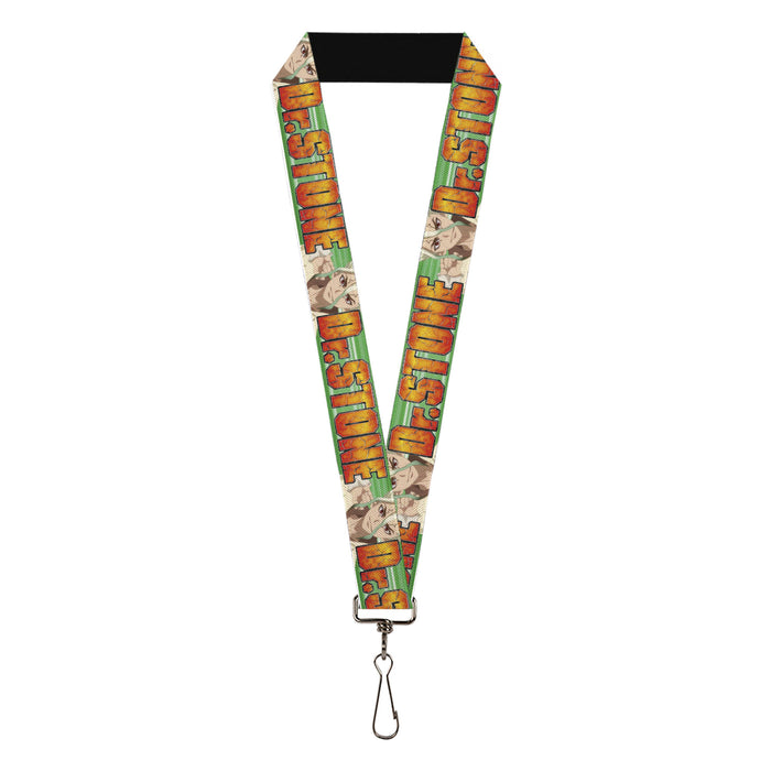 Lanyard - 1.0" - DR. STONE Title Logo and Suika Face Close-Up Greens Lanyards Crunchyroll   