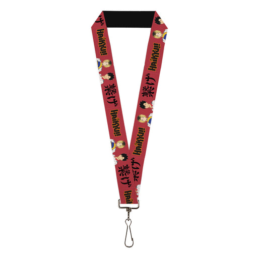 Lanyard - 1.0" - HAIKYU Kozume and Kuroo Pose and Title Logo Red/Black Lanyards Crunchyroll   