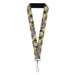 Lanyard - 1.0" - Hell's Paradise Chibi Aza Chobei Axe Poses Scattered Gray Lanyards Crunchyroll   