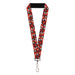 Lanyard - 1.0" - Hell's Paradise Chibi Aza Toma Sword Poses Scattered Red Lanyards Crunchyroll   