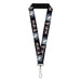 Lanyard - 1.0" - Hell's Paradise Kanji Title Logo and Gabimaru Face Black/White Lanyards Crunchyroll   