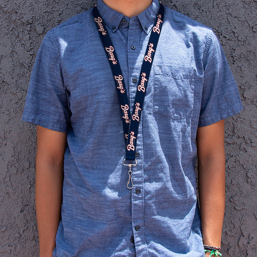 Lanyard - 1.0" - BARQ'S Vintage Logo Navy/Red/White Lanyards The Coca-Cola Company