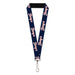 Lanyard - 1.0" - BARQ'S Vintage Logo Navy/Red/White Lanyards The Coca-Cola Company