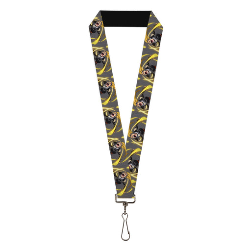 Lanyard - 1.0" - My Hero Academia Hizashi Yamada Present Mic Screaming Pose Gray Lanyards Crunchyroll   