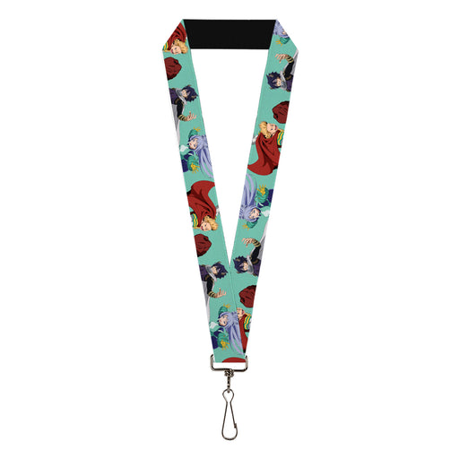 Lanyard - 1.0" - My Hero Academia The Big 3 Action Poses Light Blue Lanyards Crunchyroll   