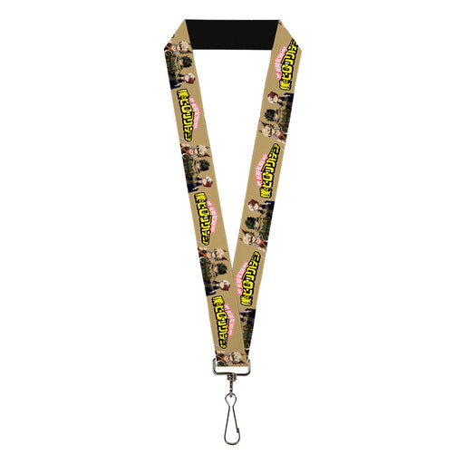 Lanyard - 1.0" - MY HERO ACADEMIA Character Trio Pose and Title Logo Tan Lanyards Crunchyroll   