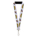 Lanyard - 1.0" - MY HERO ACADEMIA All Might Profile and Title Logo Blocks Grays Lanyards Crunchyroll   