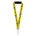 Lanyard - 1.0" - MY HERO ACADEMIA Chibi Trio Action Poses and Title Logo Yellow Lanyards Crunchyroll   