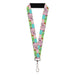 Lanyard - 1.0" - Candy Land Jolly Laughing Pose and Gum Drops Multi Color Lanyards Hasbro   