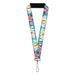 Lanyard - 1.0" - Candy Land KANDY RULES King Kandy Pose Teal/Multi Color Lanyards Hasbro   