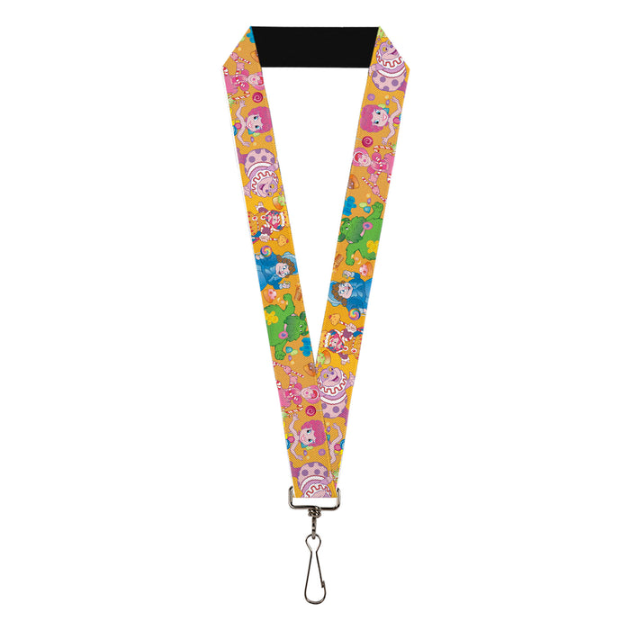 Lanyard - 1.0" - Candy Land Characters and Candy Collage Yellow Lanyards Hasbro   