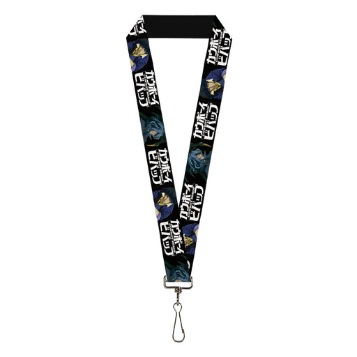 Lanyard - 1.0" - COWBOY BEBOP Spike and Vicious Pose and Title Logo Black/Blues Lanyards Crunchyroll   