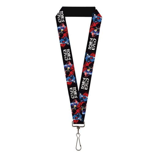 Lanyard - 1.0" - COWBOY BEBOP Spike Pose and Crew Collage and Title Logo Black Lanyards Crunchyroll   