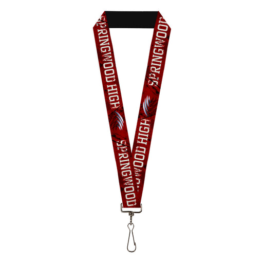 Lanyard - 1.0" - A NIGHTMARE ON ELM STREET/SPRINGWOOD Freddy Pose Black/Red/White Lanyards Warner Bros. Horror Movies   