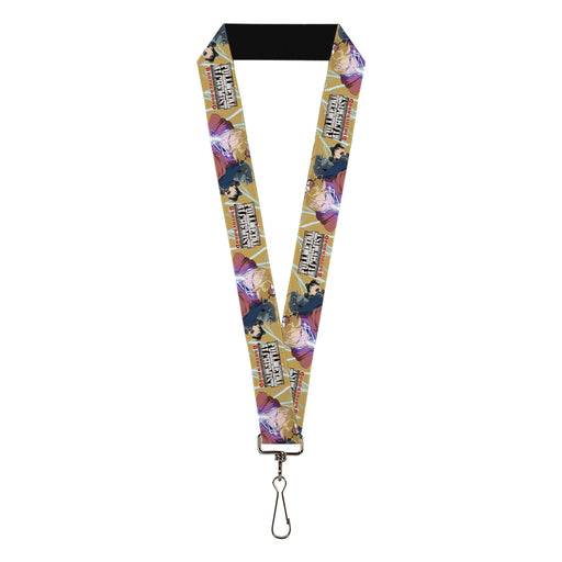 Lanyard - 1.0" - Fullmetal Alchemist Brotherhood Elric Brothers and Roy Mustang Pose Yellows Lanyards Aniplex   