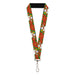 Lanyard - 1.0" - Frosty the Snowman Pose Poinsettia Plaid Collage Greens/Reds Lanyards Warner Bros. Holiday Movies   