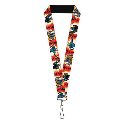 Lanyard - 1.0" - GI Joe Retro Footloose Flash Air Tight Character File Card Explosion Poses Lanyards Hasbro   