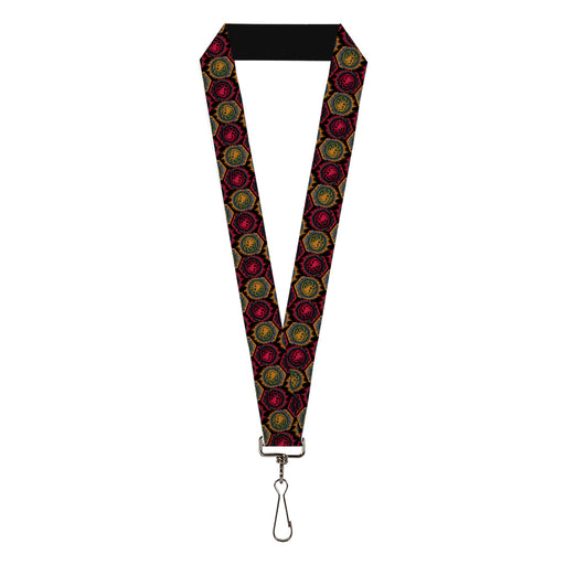 Lanyard - 1.0" - House of the Dragon Targaryen Sigil Flip Black/Red/Orange Lanyards House of the Dragon