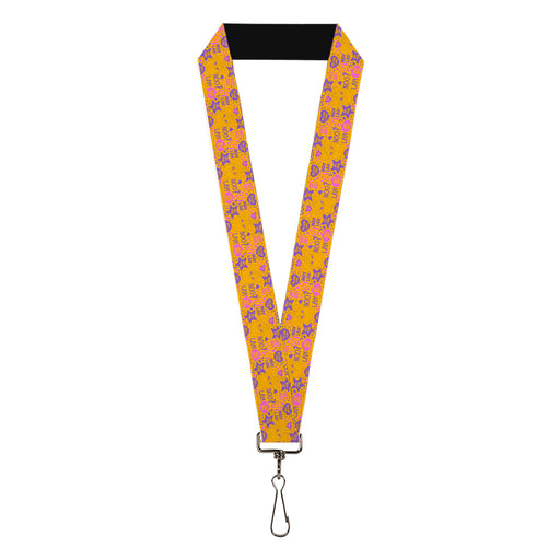 Lanyard - 1.0" - Furby Furbish Phrases and Icons Orange/Pink/Purple Lanyards Hasbro   