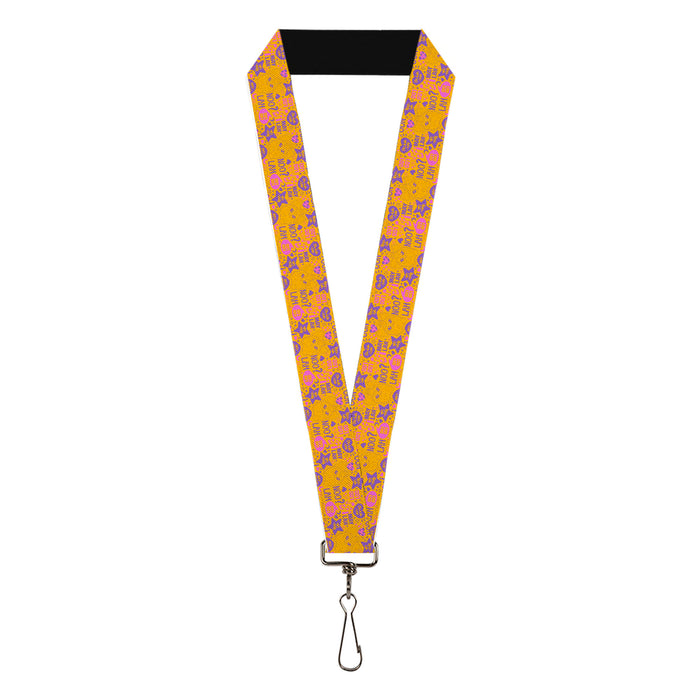 Lanyard - 1.0" - Furby Furbish Phrases and Icons Orange/Pink/Purple Lanyards Hasbro   