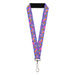 Lanyard - 1.0" - Fuby Furbmojis and Icons Collage Purple/Blues/Pinks Lanyards Hasbro   