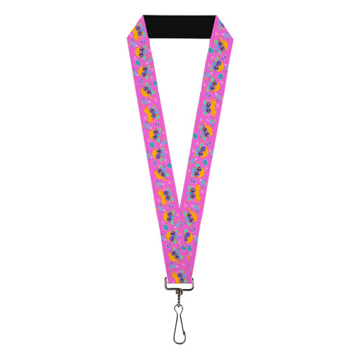 Lanyard - 1.0" - Fuby Furbmojis LOL Icons Collage Pinks/Blues Lanyards Hasbro   