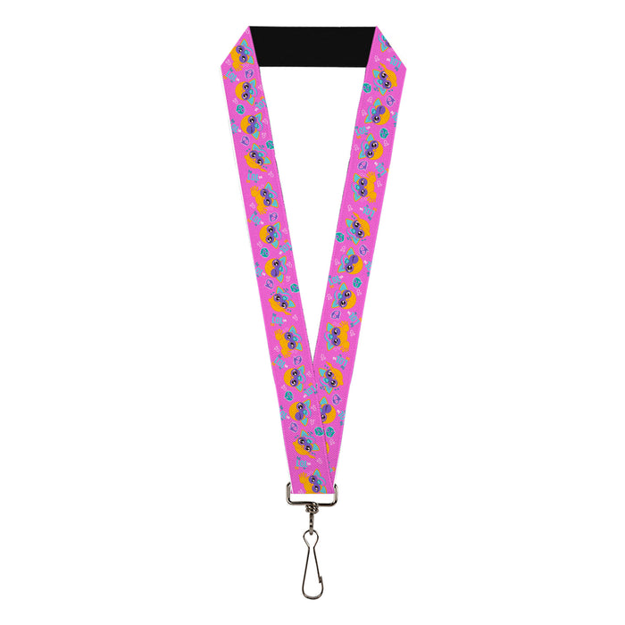 Lanyard - 1.0" - Fuby Furbmojis LOL Icons Collage Pinks/Blues Lanyards Hasbro   