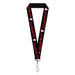 Lanyard - 1.0" - It Chapter Two Pennywise Face COME BACK AND PLAY Black/Reds Lanyards Warner Bros. Horror Movies   