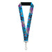 Lanyard - 1.0" - Invader Zim GIR and Piggy Rule the World Poses Blue Lanyards Nickelodeon   